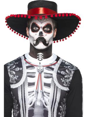 PL RH SMITH & SONS WIGMAKERS LTD TRADING AS SMIFFY S, Kit maquillage squelette mexicain adulte Dia de los muertos