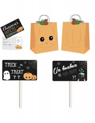 Sac chasse aux bonbons Tim & Puce Kit Special Sweety Halloween