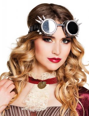 GENERIQUE Boland- Lunettes Cyberpunk, 10116713, Argent, Taille Unique