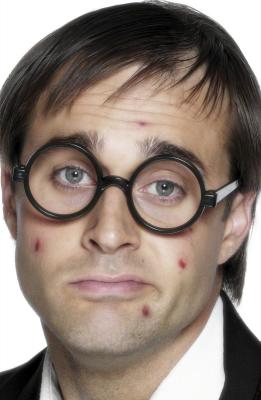 GENERIQUE Smiffys Lunettes d'&eacute;colier, noires, sans verres