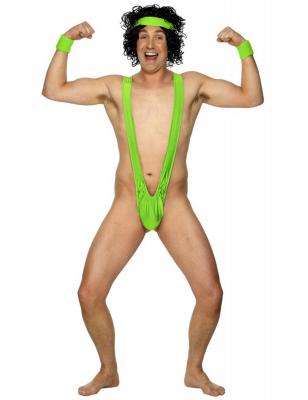 PL RH SMITH & SONS WIGMAKERS LTD TRADING AS SMIFFY S, Borat Mankini, Vert Lycra - Vert - Unique