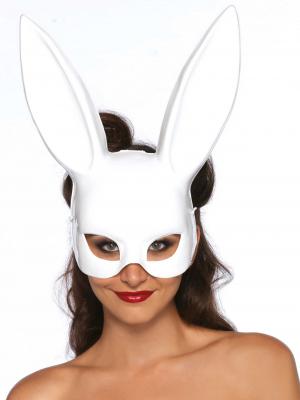 LEG AVENUE LegAvenue Masque Lapin Fa&ccedil;on Bal Masqu&eacute; Blanc