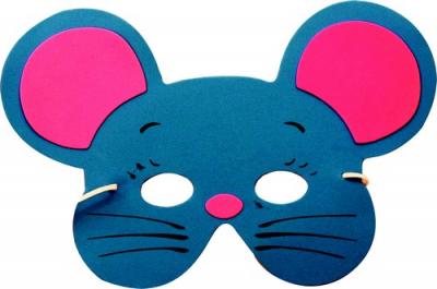 PARTYPRO Masque Enfant Souris - Bleu - Taille Unique