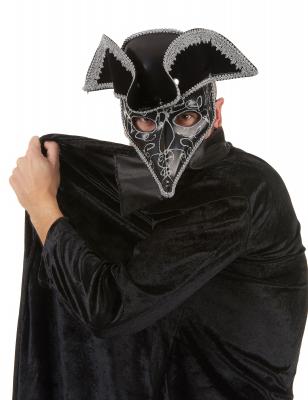 ESPA NV SA Masque v&eacute;nitien avec tricorne adulte - Noir