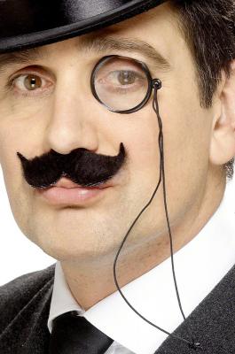 PL RH SMITH & SONS WIGMAKERS LTD TRADING AS SMIFFY S, Smiffys Monocle vieille Angleterre, noir, avec cordon