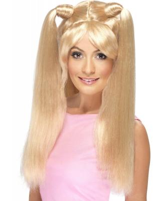 SMIFFY S Perruque blonde girls band femme - Blond - Taille Unique