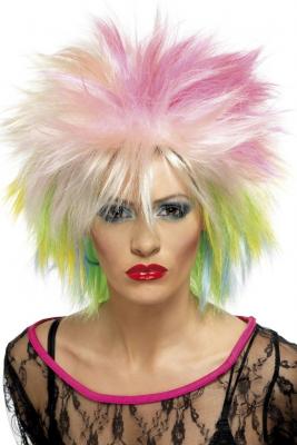 SMIFFYS Perruque Punk Annees 80 Multicolore - Multicolores - Taille Unique