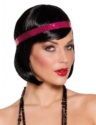 BOLAND BV Boland perruque Charleston avec bandeau dames noir