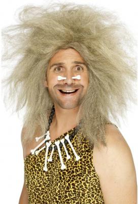 GENERIQUE Smiffys Perruque homme des cavernes fou, blonde, grosse