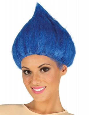 FIESTAS GUIRCA, S.L. Perruque troll bleue adulte - Bleu - Taille Unique