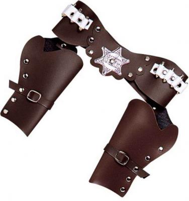 GENERIQUE W WIDMANN Porte Revolver Cowboy Marron en Plastique