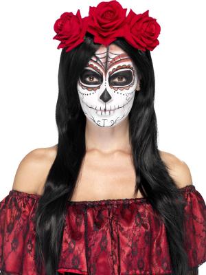 PL RH SMITH & SONS WIGMAKERS LTD TRADING AS SMIFFY S, Smiffys Bandeau jour des morts, avec des roses rouges