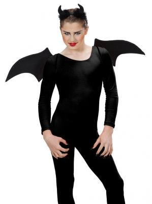 WIDMANN Kit Ailes Femme D&eacute;mon Noir 