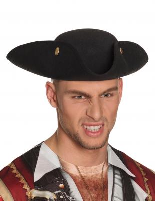 BOLAND BV Chapeau de Pirate Amiral Noir