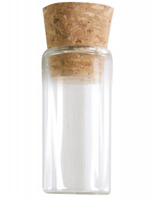 SANTEX Eprouvette avec bouchon de liege a garnir en verre