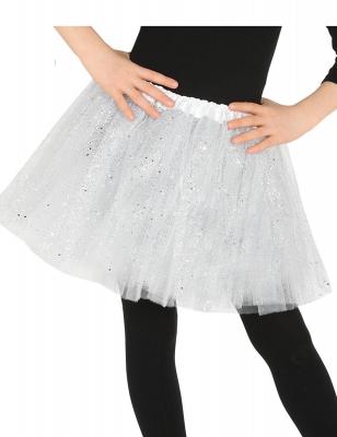 FIESTAS GUIRCA, S.L. Tutu Blanc Brillant enfant 