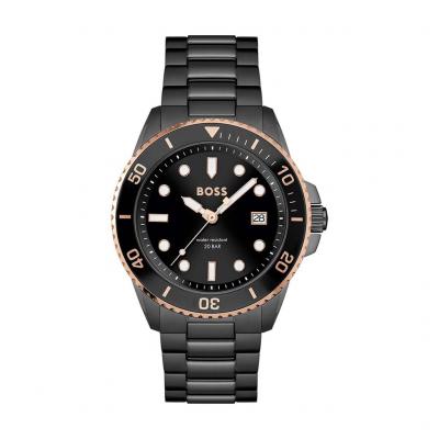 BOSS Montre Homme  Ace - 1514013 Bracelet Acier Noir