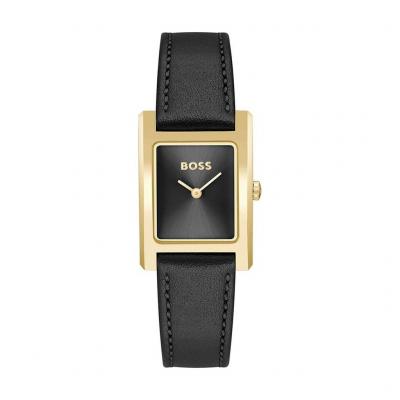 BOSS Montre Femme  Lucy - 1502742 Bracelet Cuir Noir