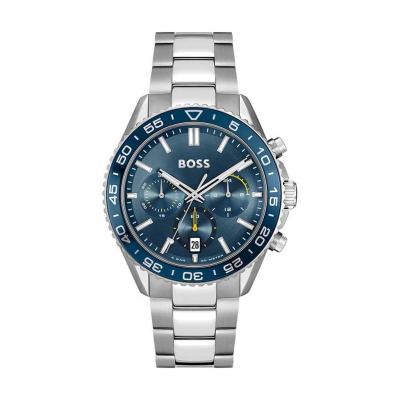BOSS Montre Homme  Runner - 1514143 Bracelet Acier Argent