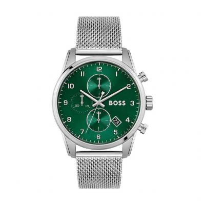 BOSS Montre Homme Skymaster Vert 1513938 Gris 