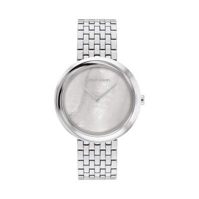 CALVIN KLEIN Montre Femme Twisted Bezel Blanc 25200320