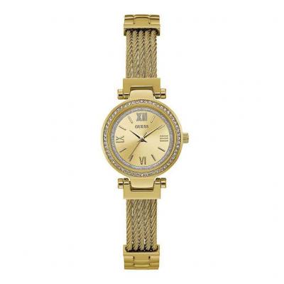 GUESS Montre Femme Ladies dress Dor&eacute; rose W1009L2