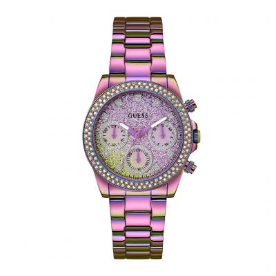GUESS Montre  femme acier iridescent GW0483L5