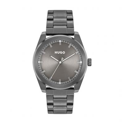 HUGO Montre Homme  #Bright - 1530355 Bracelet Acier Gris