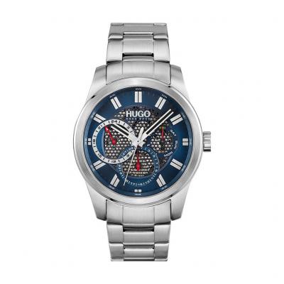 HUGO Montre Homme  1530191 - Bracelet Acier Argent