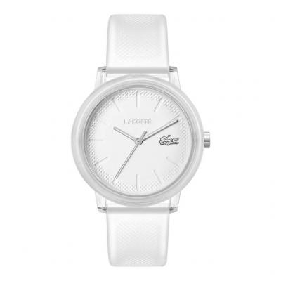 LACOSTE Montre Homme  .12.12 - 2011317 Bracelet Silicone Blanc