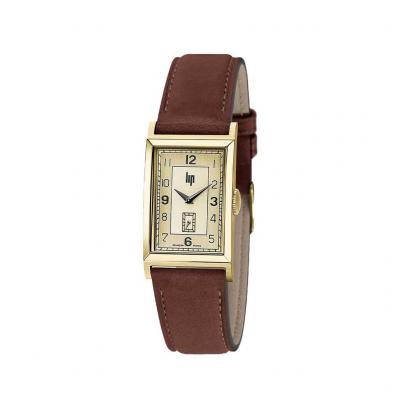 LIP Montre Homme Churchill Dor&eacute; 671014 Jaune 