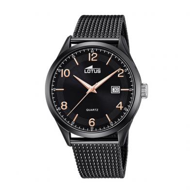 LOTUS Montre  MINIMALIST 18633-1 - Dateur Acier Pvd Noir  Montres