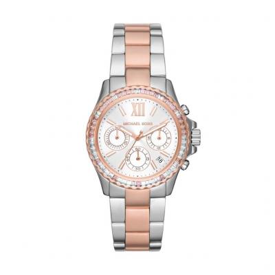 MICHAEL KORS  Montre Everest Chronographe en Acier Inoxydable, pour Femme, Mk7214