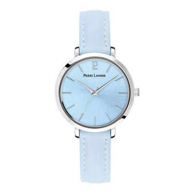 PIERRE LANNIER Montre Femme  Chouquette - 077D666 Bracelet Cuir Bleu