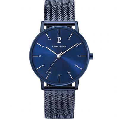 PIERRE LANNIER Montre  CITYLINE en Maille milanaise Bleue 