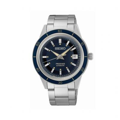 SEIKO Montre Homme Presage Bleu SRPG05J1 Gris 