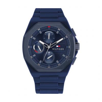 TOMMY HILFIGER Montre Homme  Neo - 1792122 Bracelet Silicone Bleu