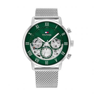 TOMMY HILFIGER Montre Homme  Legend 1710567 - Bracelet Acier Argent