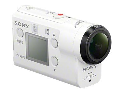 SONY  Action Cam-FDR-X3000 - Cam&eacute;ra de poche - 4K / 30 pi/s - 8.57 MP - Carl Zeiss - Wireless LAN, NFC, Bluetooth - sous-marin jusqu'&agrave; 60 m