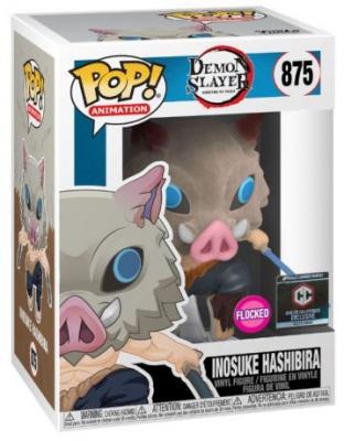 FUNKO Figurine Pop Animation Demon Slayer Inosuke Hashibira flocked edition