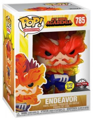 FUNKO My Hero Academia Endeavour Glow US Exclusive Pop! Vinyle