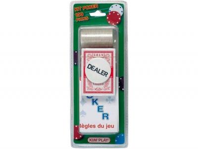 COFALU KIM PLAY Cofalu Kim'Play - Kim'Play Super kit Poker 100 jetons 4 G