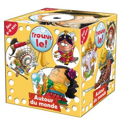 AMIX Jeu de soci&eacute;t&eacute; - Trouve le ! Autour du monde - Observation et rapidit&eacute; - 92 cartes