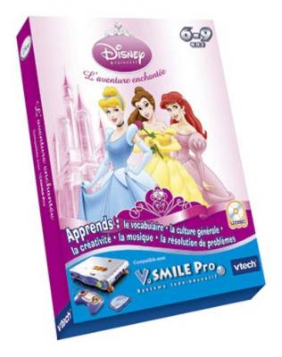 VTECH VSmile Pro - Jeu &eacute;ducatif : Disney Princess - L'Aventrure Enchant&eacute;e