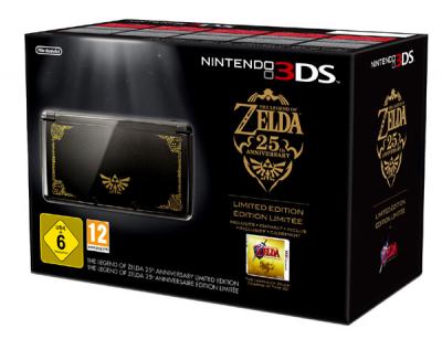 Console Nintendo 3DS noire Edition Limit&eacute;e The Legend Of Zelda 25th Anniversaire 