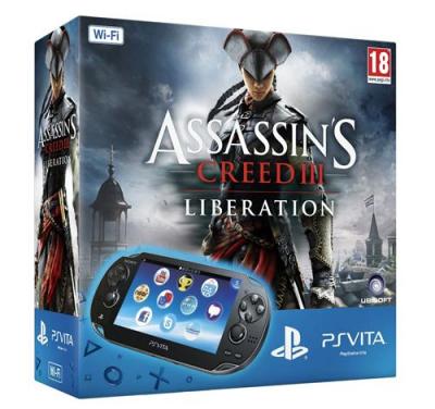 Console PS Vita WiFi Sony + Assassin's Creed Lib&eacute;ration + Carte m&eacute;moire 4 Go 