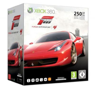 Console Xbox 360 250 Go Microsoft + Forza Motorsport 4 