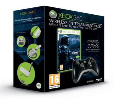 MICROSOFT Halo 3 ODST + manette sans fil noir pour Xbox 360  