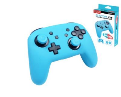 SUBSONIC Kit de protection  Bleu N&eacute;on pour manette Nintendo Switch Pro