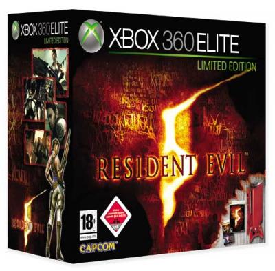 Microsoft Xbox 360 Elite rouge Edition Limit&eacute;e + Resident Evil 5 